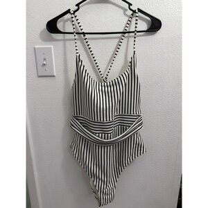 Shade and shore pinstripe swim suit